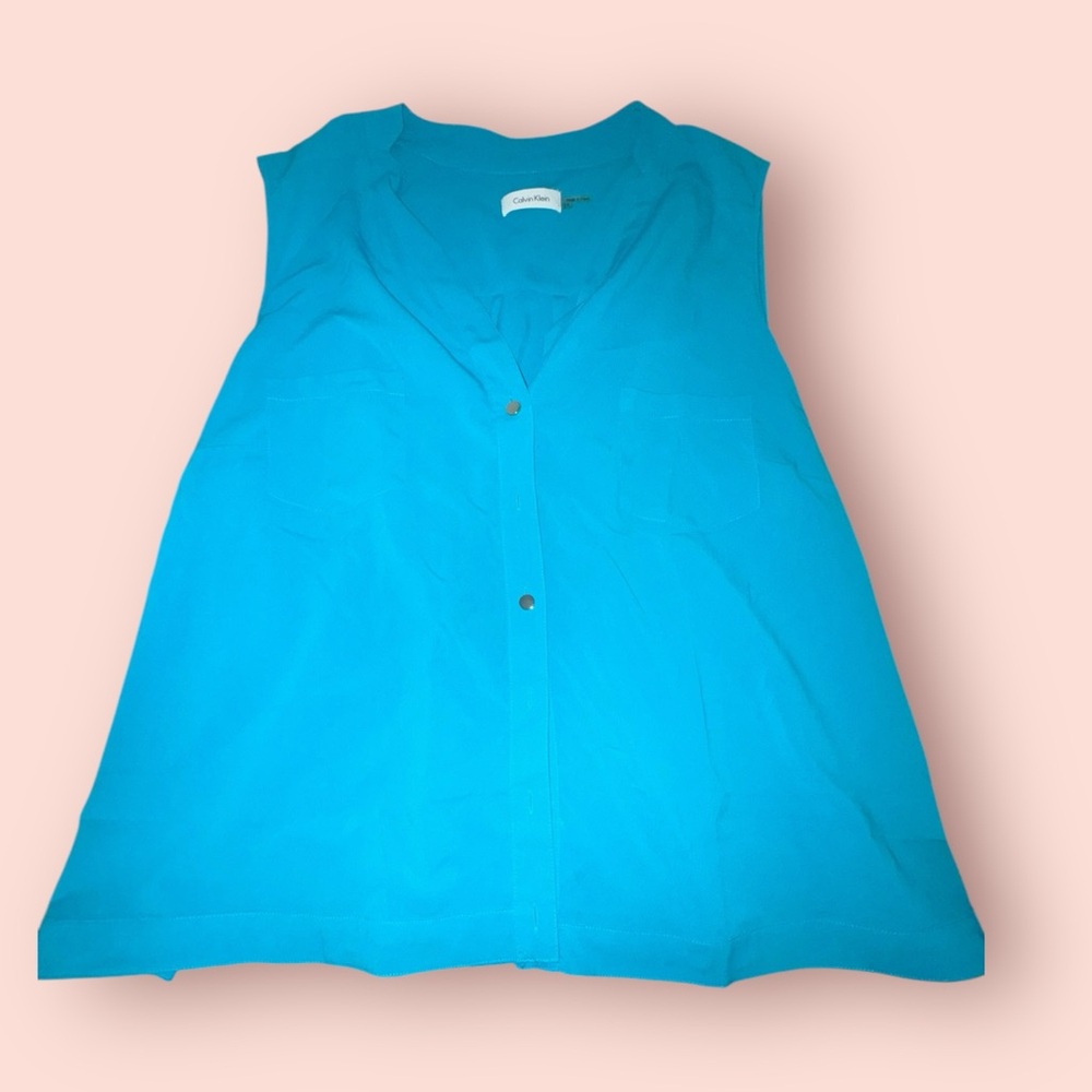 Calvin Klein Turquoise Tank Top